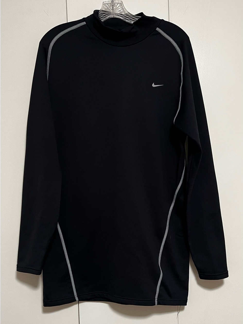 Nike Team Fit Dry Long Sleeve Athletic Base Layer Shirt Mens XXL Black Top
